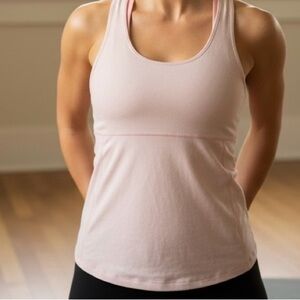 Lululemon Vintage Power Y Racerback Tank Top Light Pink Small